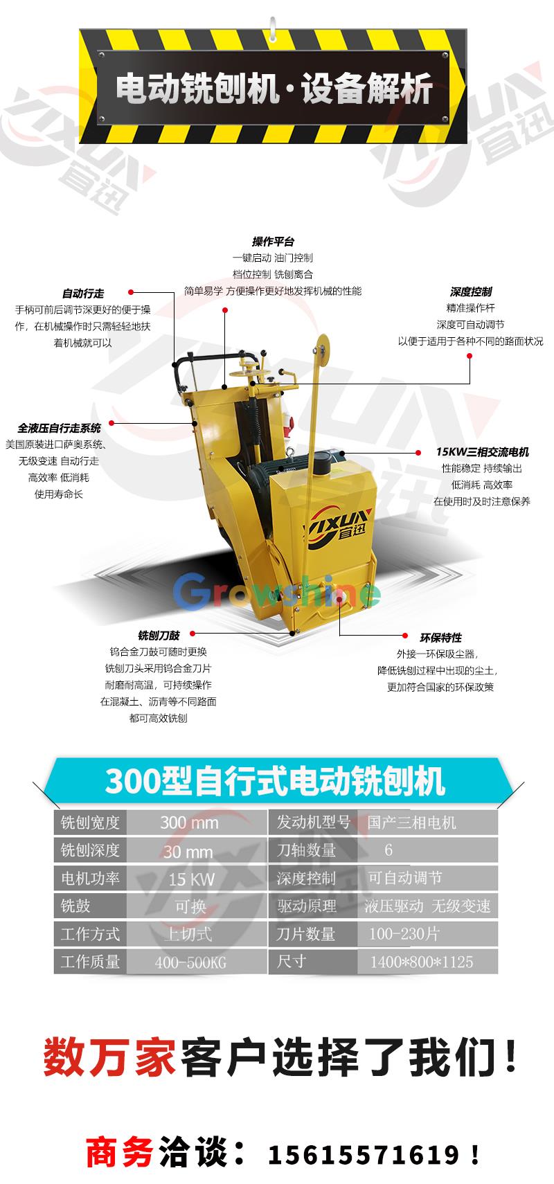 电动铣刨机产品参数解析