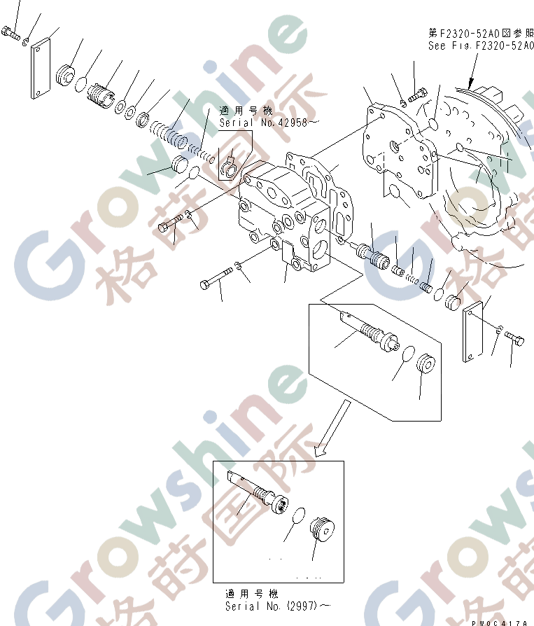 Modulation Valve Ass'y 111-75-03000 113-15-00482 for SHANTUI Wheel Loaders
