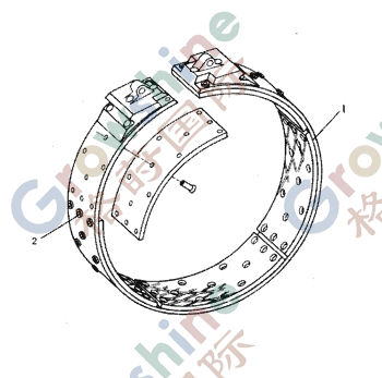 Brake Lining 6Y2370 for Caterpillar Bulldozer D6D