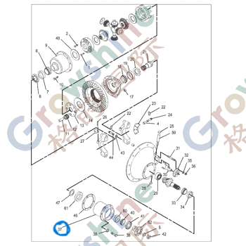 1G7500 CAGE & CUP Assembly for Caterpillar