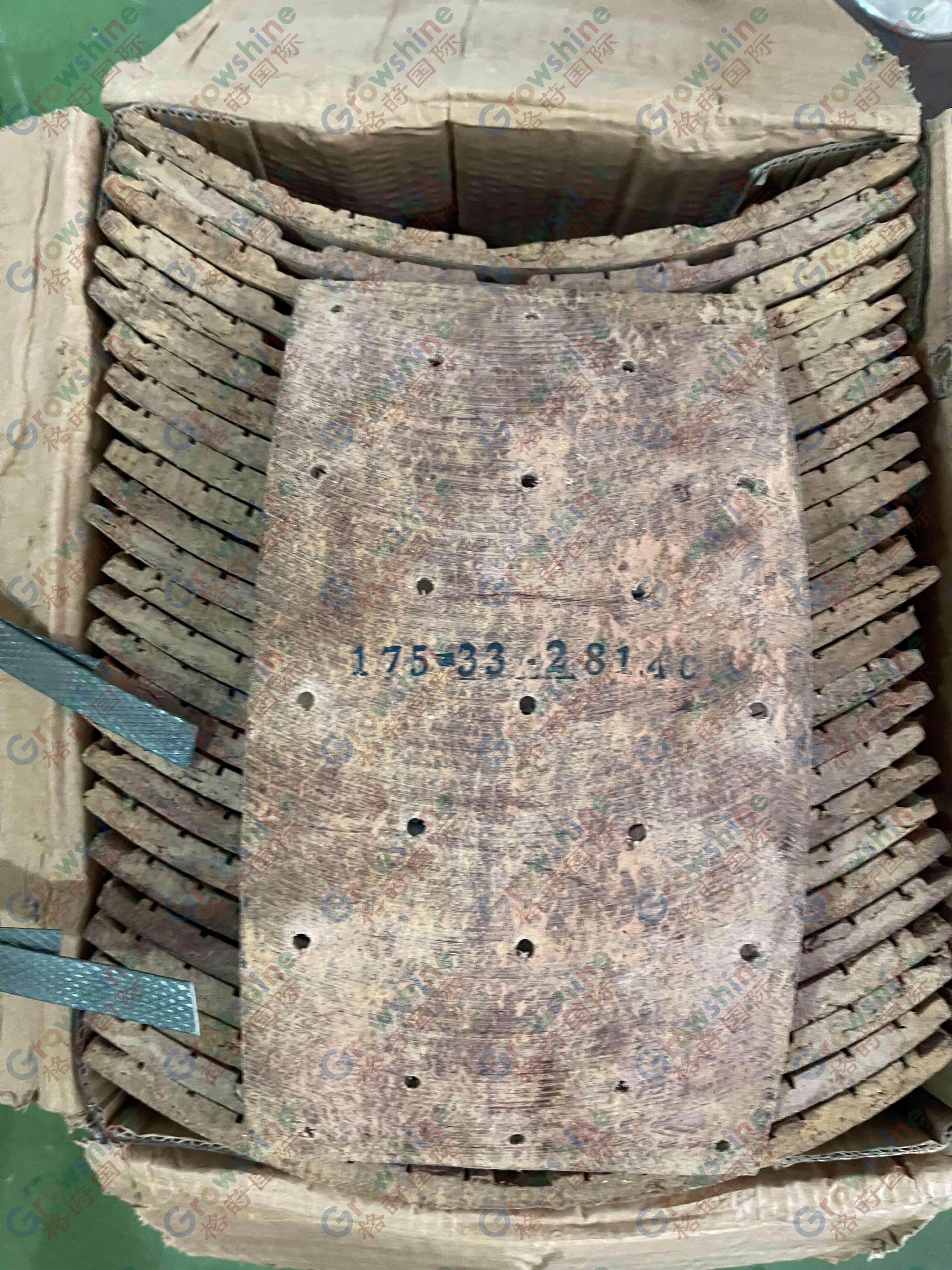 Brake lining 175-33-28130 175-33-28140 for bulldozer d155c-1 d150a-1 d155a-1/2