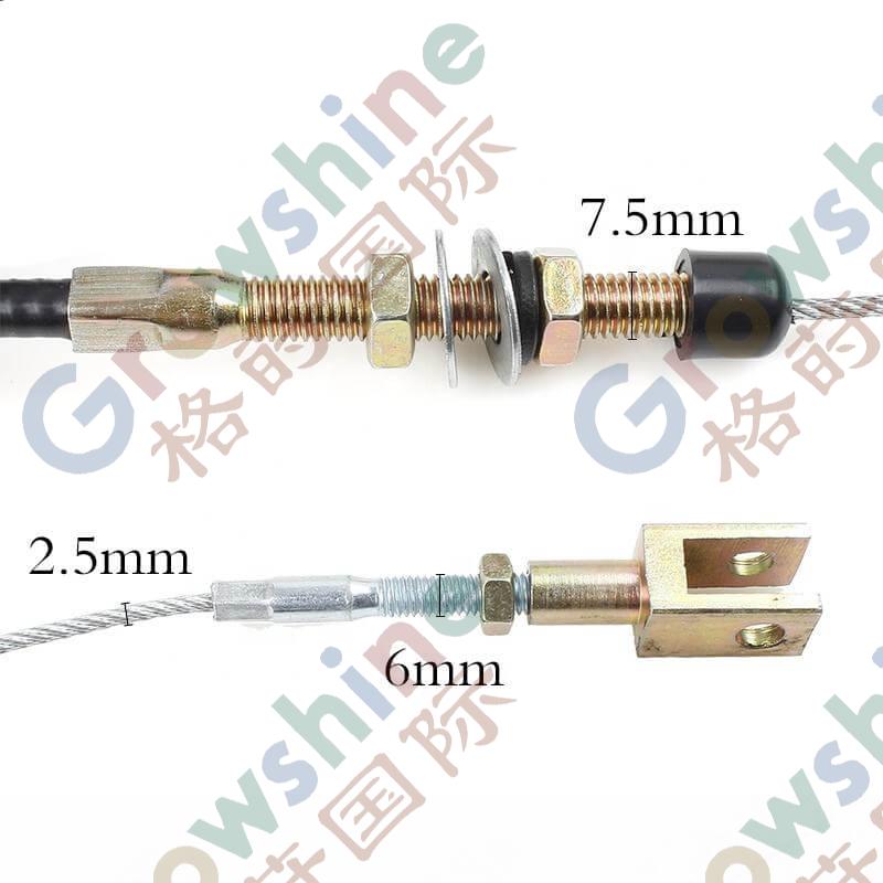 Manual Hand Throttle Controller Cable Excavator Parts Accelerator Cable For Excavator