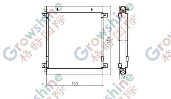 Heat Exchanger oil cooler 118-9949 for cat excavator E311B E312B