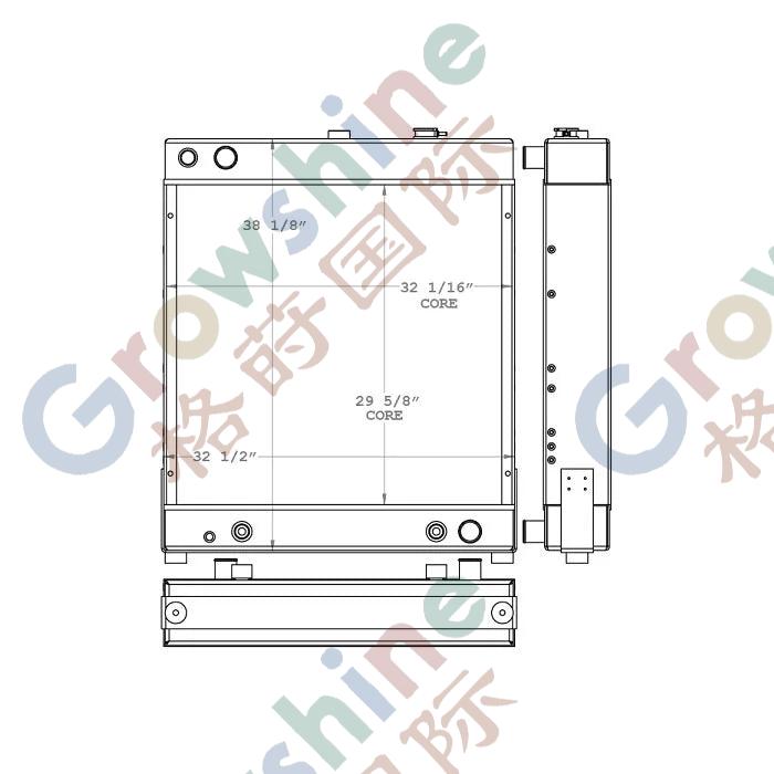 66-4778 113-3636 Radiator for Cat 928G Loader Radiator