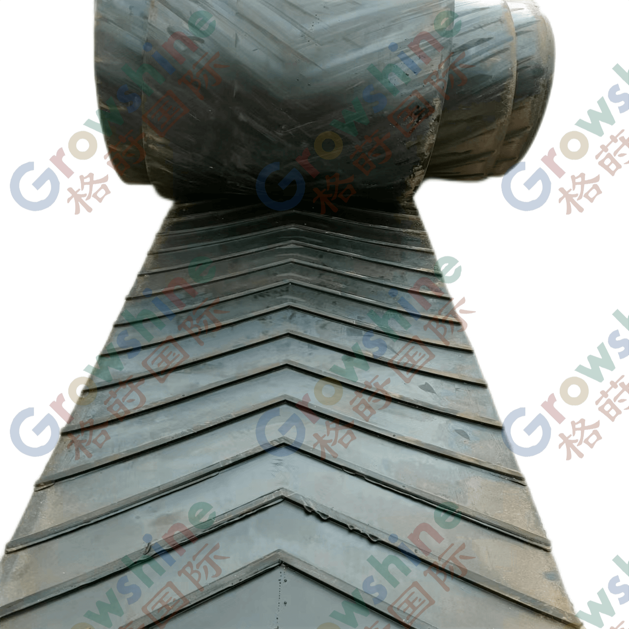 Profiled herringbone rubber conveyor belt, rubber conveyor belt profile and pattern rubber belt