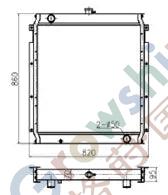 Water Tank Radiator 7Y-1961 for CAT E320L E320N Excavator