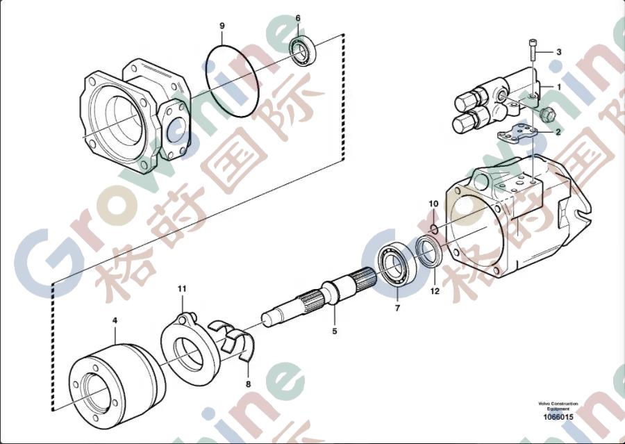 Hydraulic Pump VOE11064879 for A35D A40D A25D A30D T450D ADT