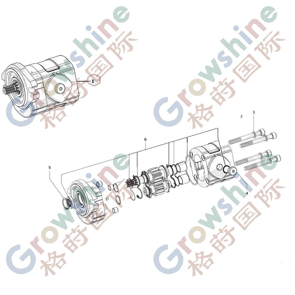 Hydraulic Pump 11801938 for VOLVO ECR38 ECR48C ECR58 ECR88