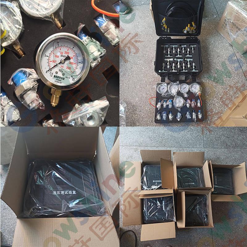 Hydraulic Pressure Gauge Set Diagnostic Test Kits For Excavator Engine Parts