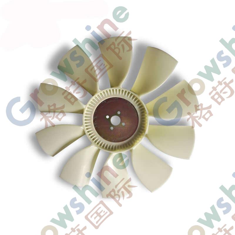 Cooling fan for caterpillar E320B excavator parts 3166 fan blade 4 holes 10 blades