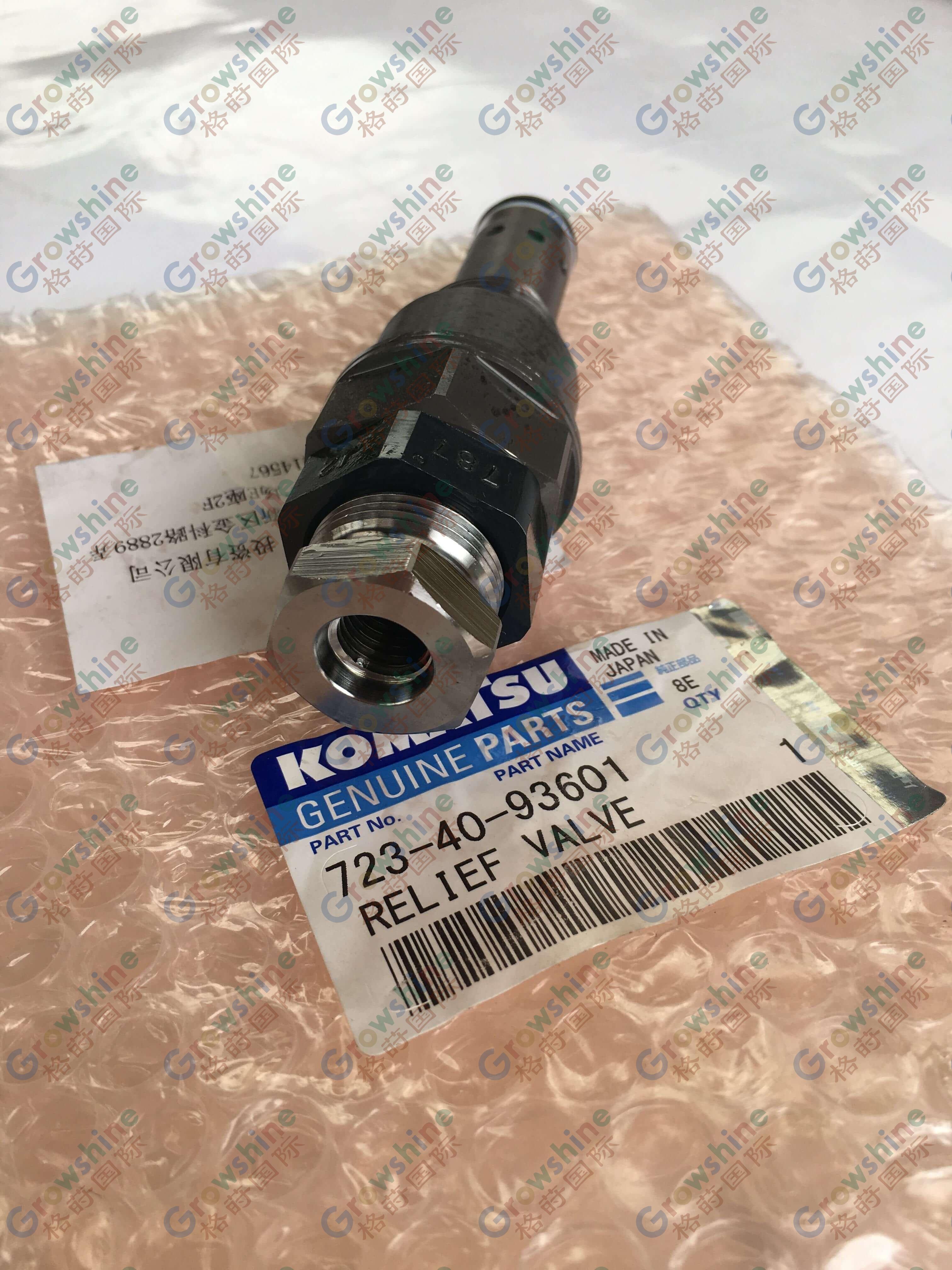 Relief Valve 723-40-93600 Komatsu excavator PC200-8