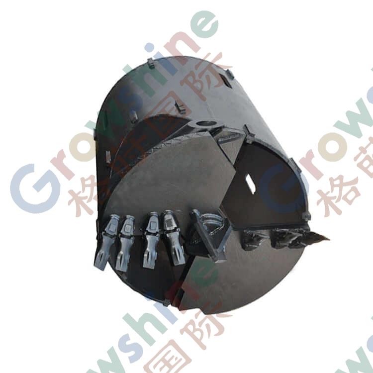 Earth drilling Bucket Auger with Soil Teeth for Rotary drilling Rig