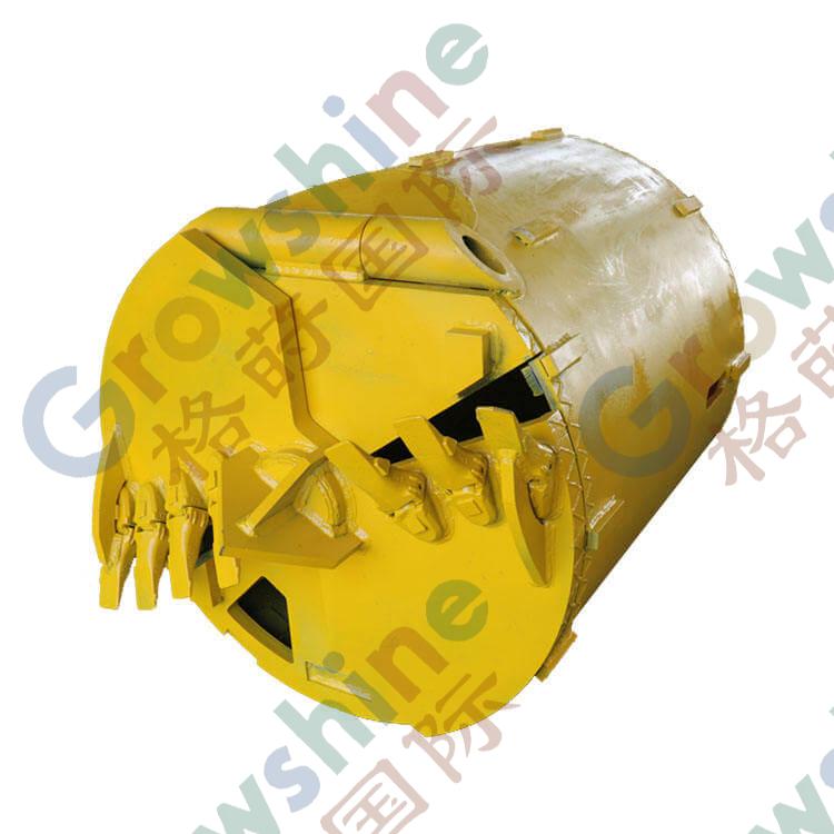 Earth drilling Bucket Auger with Soil Teeth for Rotary drilling Rig