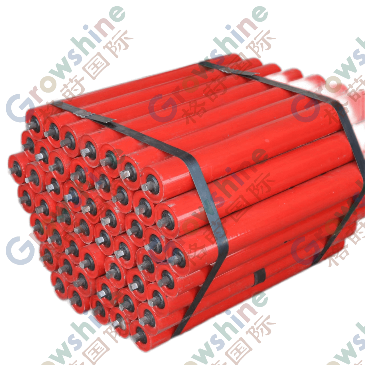 Extended shaft idler for coal mine