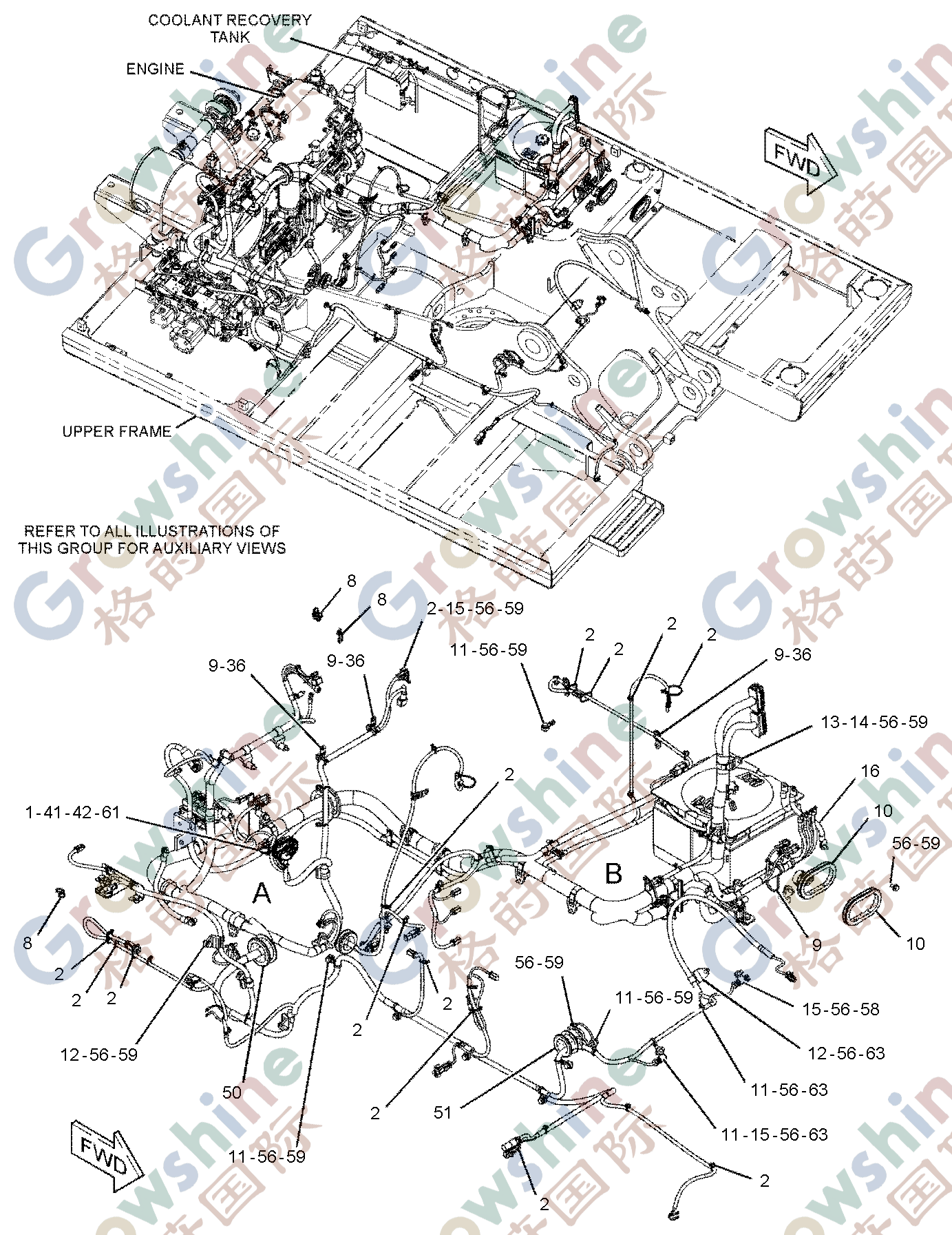 High-Quality External Cabin Wire Harness 291-7590 (2917590) for 320D Excavator Chassis