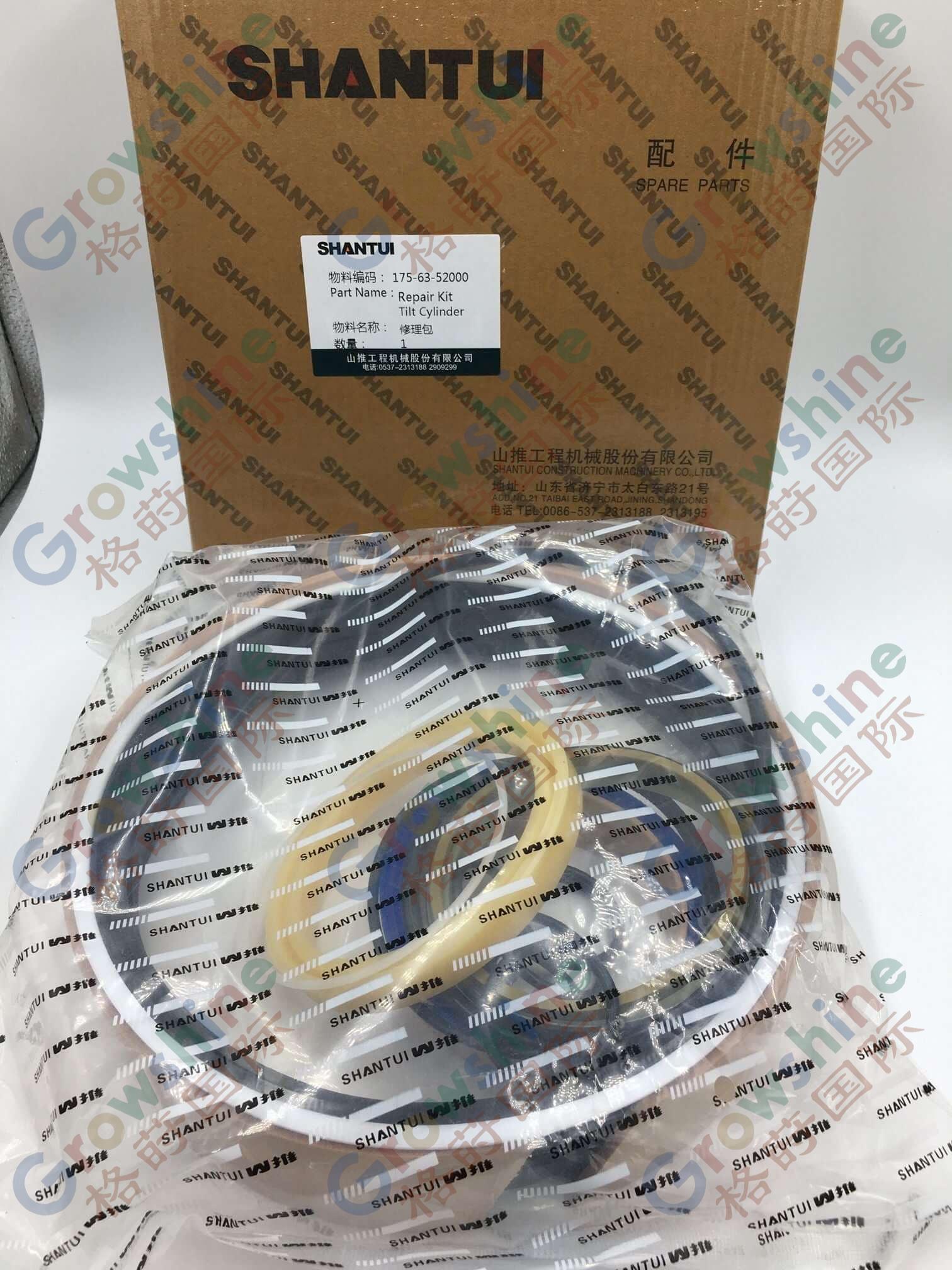 Tilt cylinder service kit 175-63-52000 for SHANTUI SD32 bulldozer parts