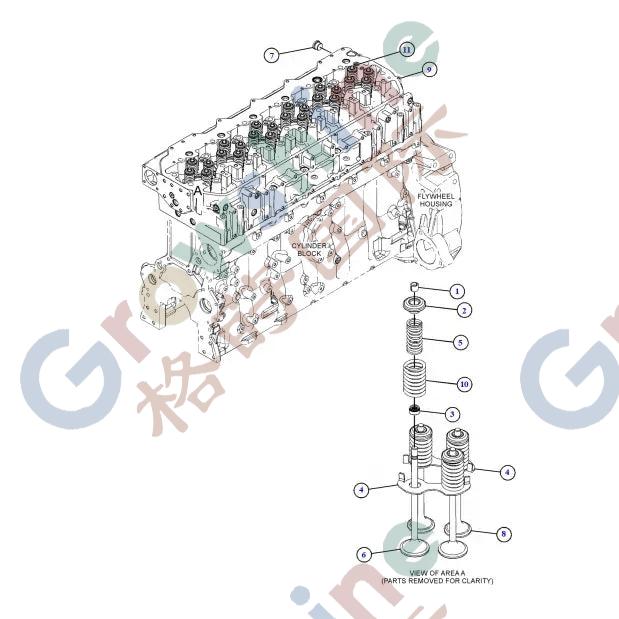 Cylinder Head 10R-2602 for Caterpillar Engine C11 C13