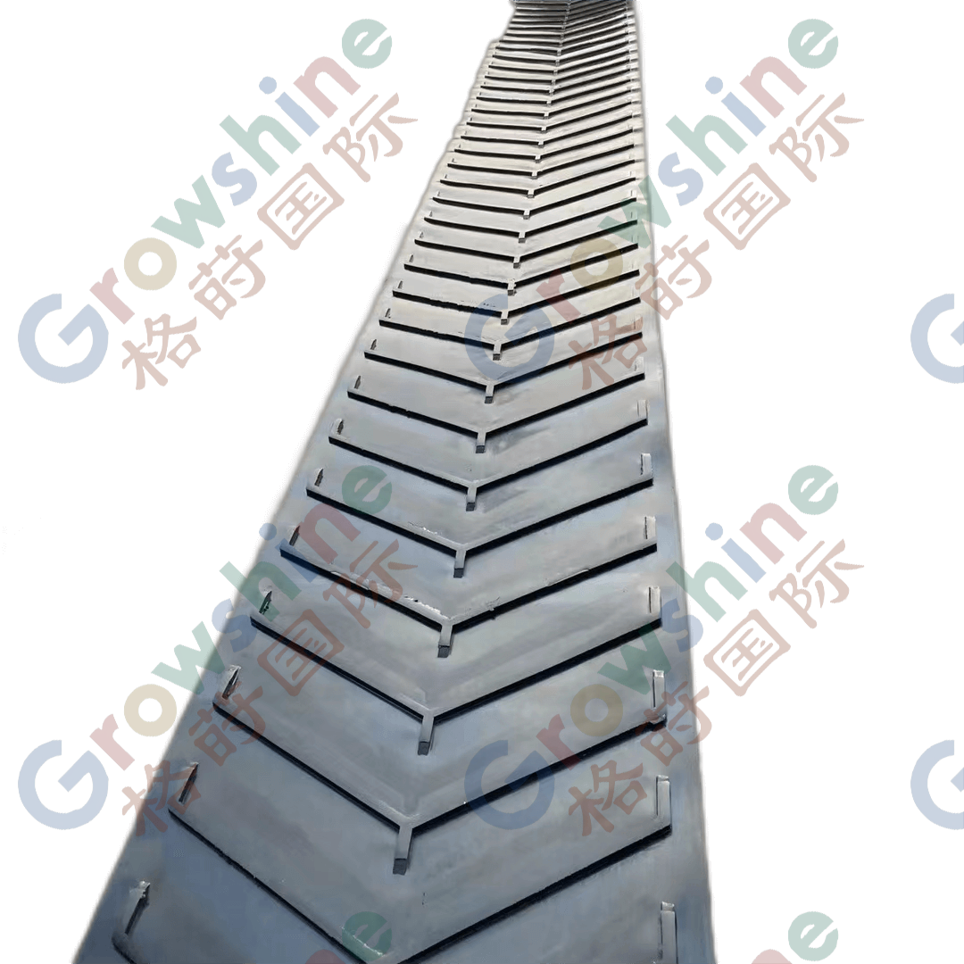Profiled herringbone rubber conveyor belt, rubber conveyor belt profile and pattern rubber belt