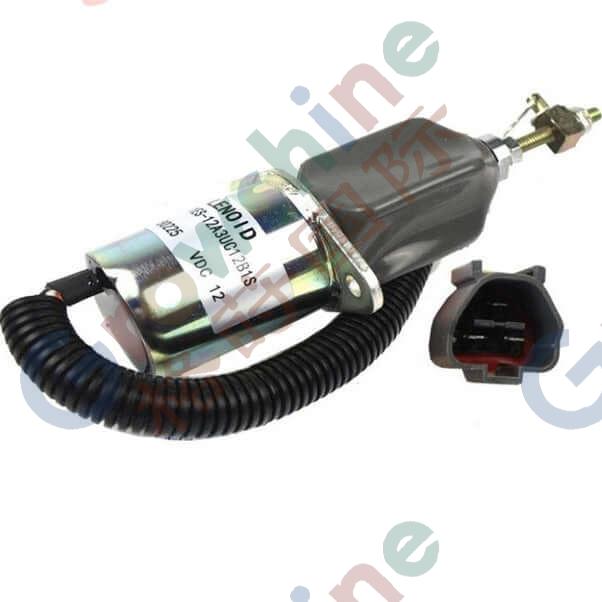 Fuel Shut Off Solenoid 1751ES-12A3UC12B1S SA-4673-S 129953-77811 For Hyundai R60-5 Yanmar Engine 4TNE94 12VDC