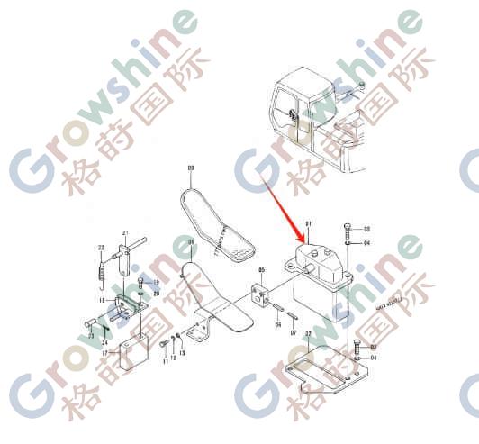 Control Foot Pedal Valve 9072923 Hitachi EX120-2