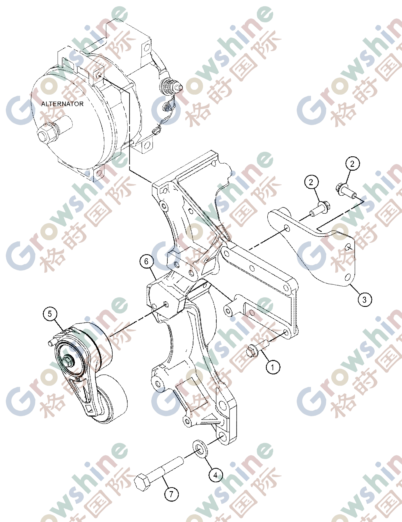 Belt tensioner 377-9087 3779087 APV3088 CAT C4.4 312D 313D