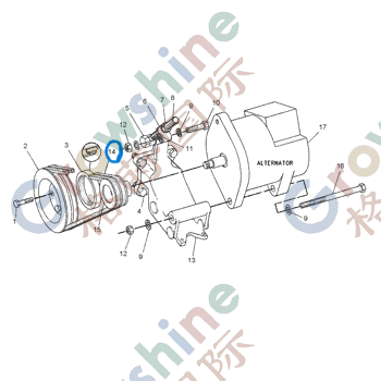 Caterpillar V-BELT SET 0619508