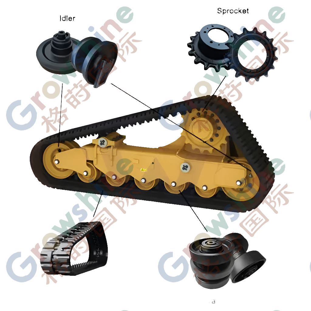 Skid Steer Loader Undercarriage Parts CTL60 TL8 TL8RW TL26-2 TL126 TL130 TL230 08801-40000 Front Idler