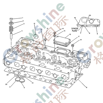 Cylinder Head 1N4304 7N8874 For CAT 3304DI