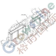 Oil Cooler Radiator 244-4498 for CAT972H/966H/980C/980F/854K