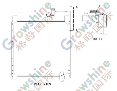 Radiator 7C-1420 187-4480 185-7980 for CAT 160H 140H 120H 14H