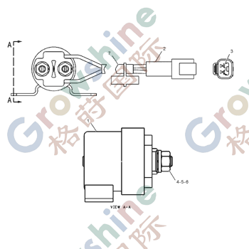 Magnetic Switch Relay 254-3783 2543783 for CAT 966G