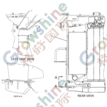 Core Assembly-Aftercooler 209-8364 for Cat D8