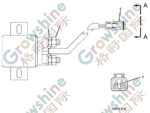Magnetic Switch Relay 254-3783 2543783 for CAT 966G
