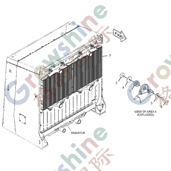 Aftercooler 346-0799 for CAT 992K Loader C32 Engine