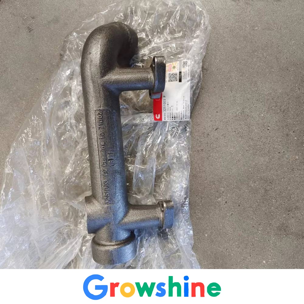 Chongkang NT855 water outlet pipe 3056548 Shantui SD22 bulldozer engine water outlet pipe