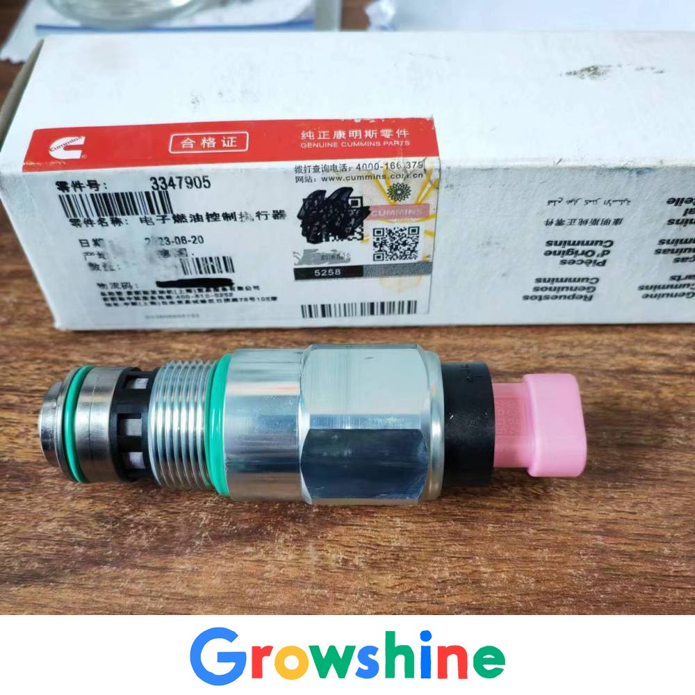 Cummins QSK23 fuel pump solenoid valve 3347905 Hitachi 1200 excavator oil pump solenoid valve