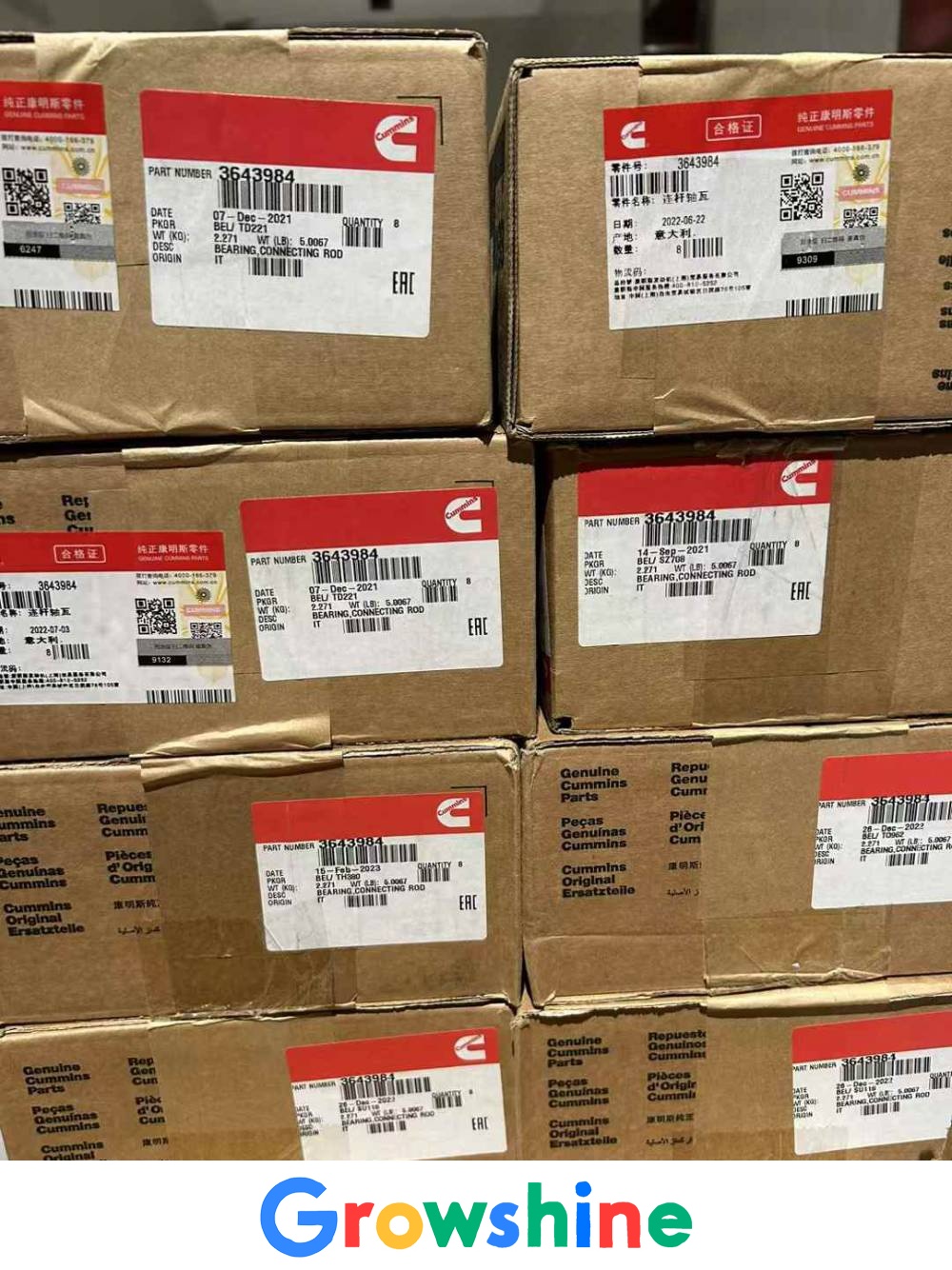 Cummins QSK45 small tile 3643984 Meikang QSK45 connecting rod tile 3640763