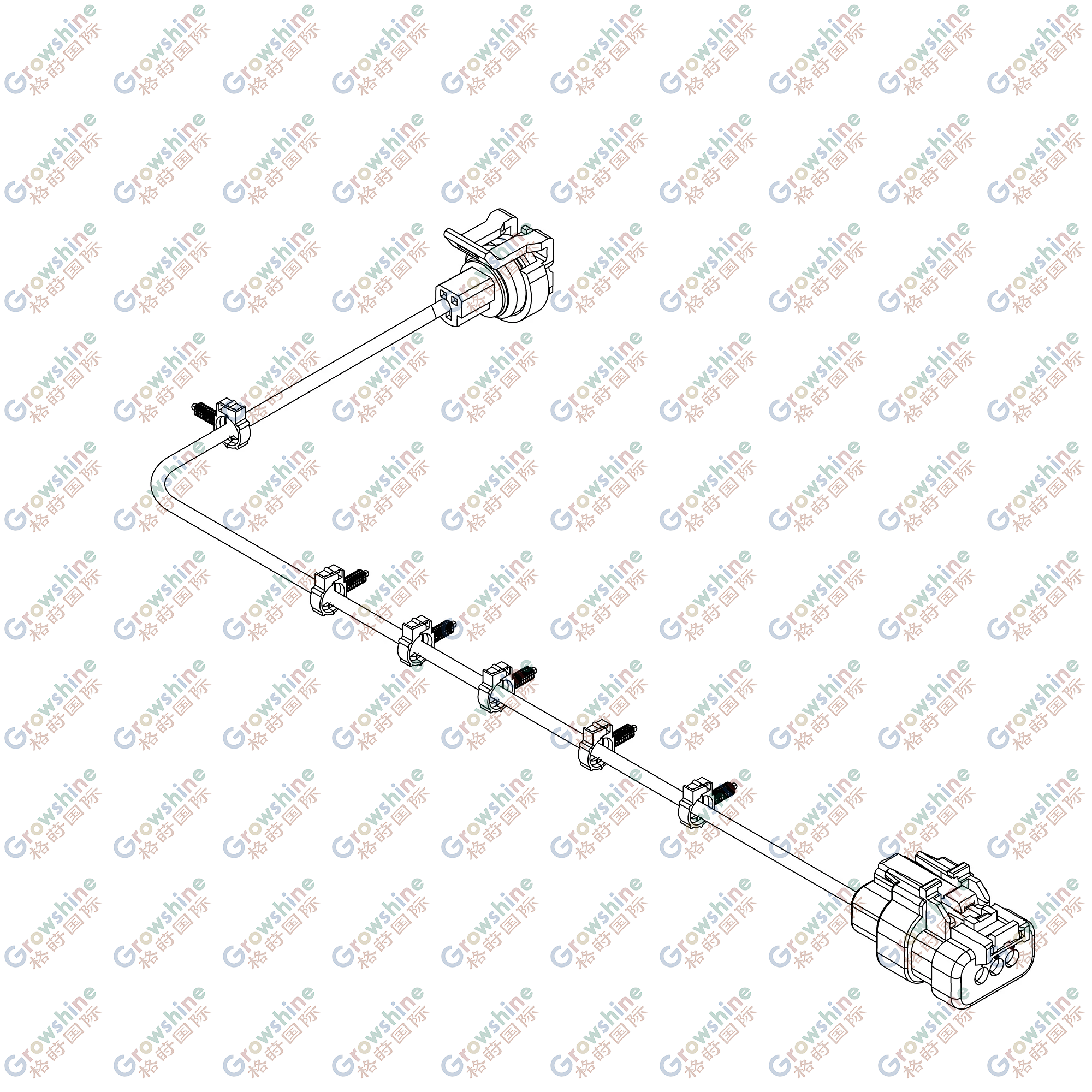 RE270867: Track Tension Sensor Wiring Harness