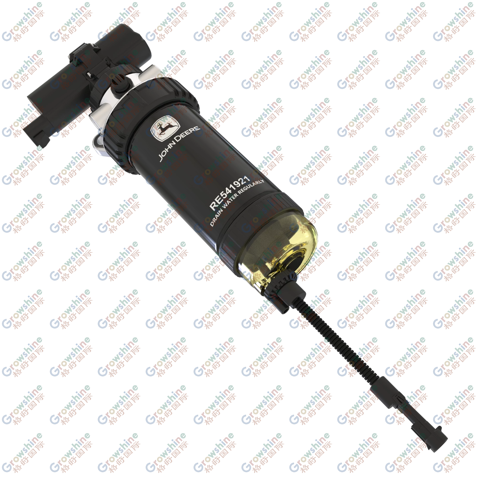 RE541921: Primary Fuel Filter Assembly with Water In Fuel Sensor